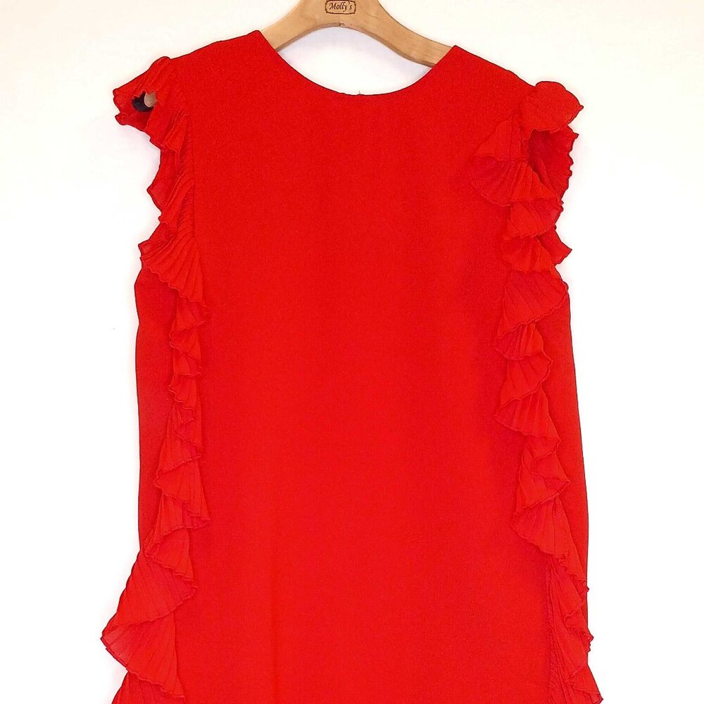 Tip Top Side Ruffle Sleeveless Dress